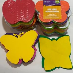 NiP Foam Daisies Apples Butterflies Leaves Art